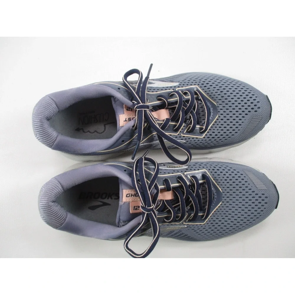 BROOKS Ghost 12 Gray Running Athletic Shoes Sneakers Women's 9.5‎ B 1203051B086